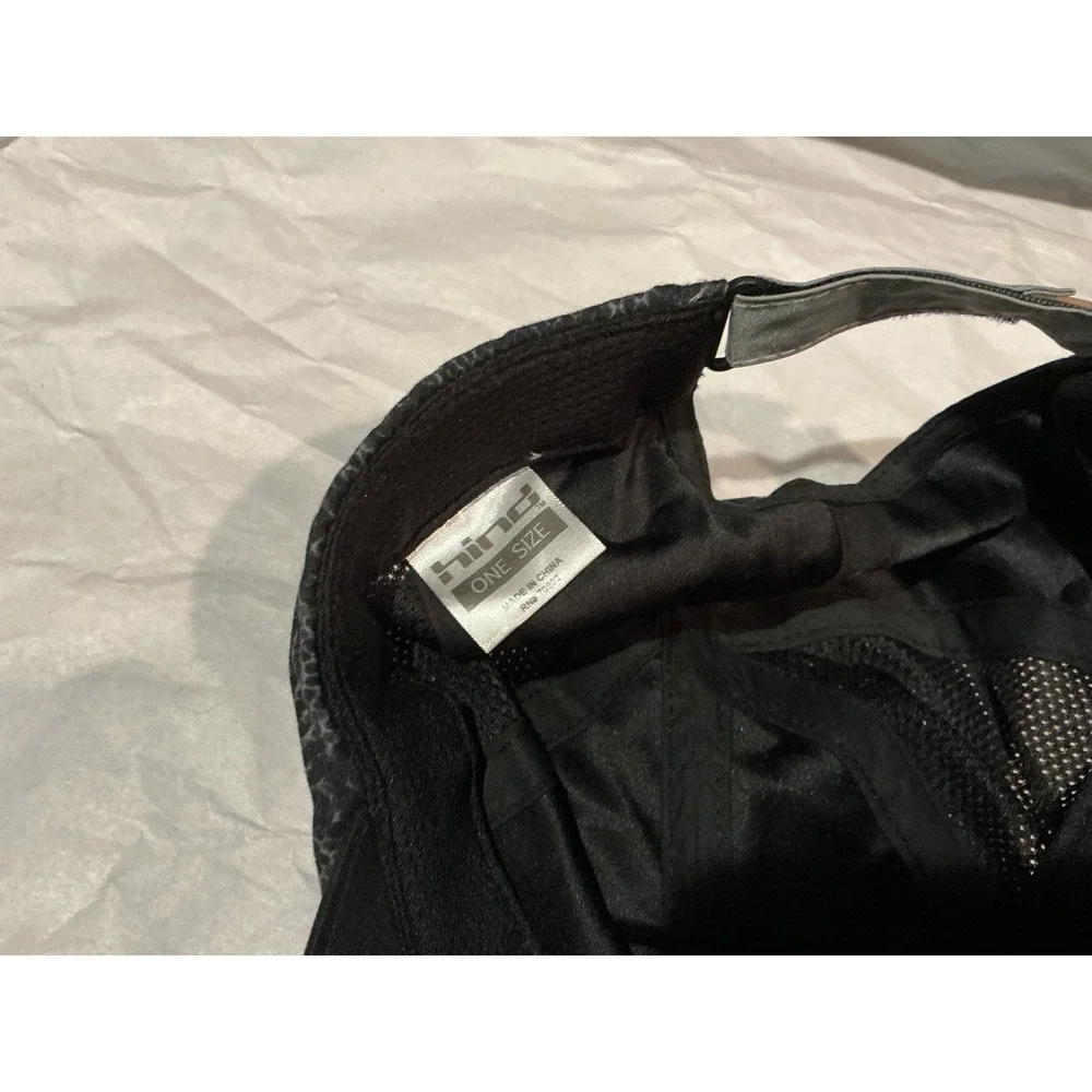 Hind Mens Running‎ Hat Black Mesh Performance Reflective Strap One Size Cap